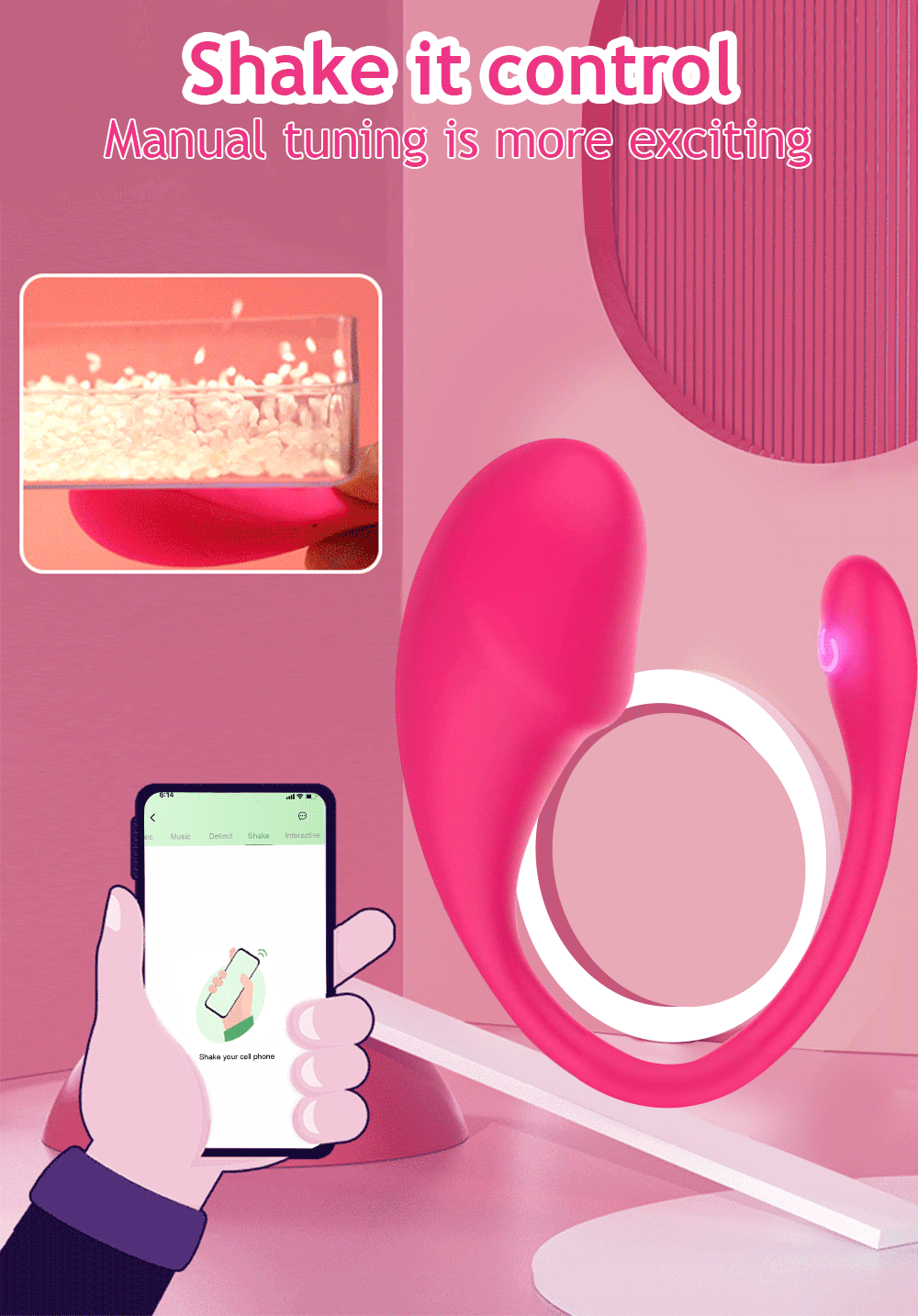 Xlucia Bluetooth vibrating egg for women.