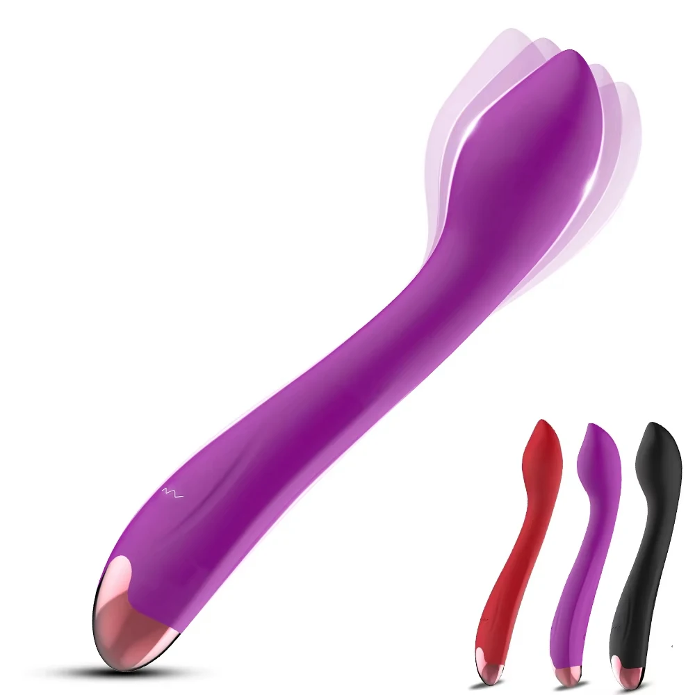A sleek, ergonomic finger dildo vibrator designed for clitoral and G-spot stimulation.