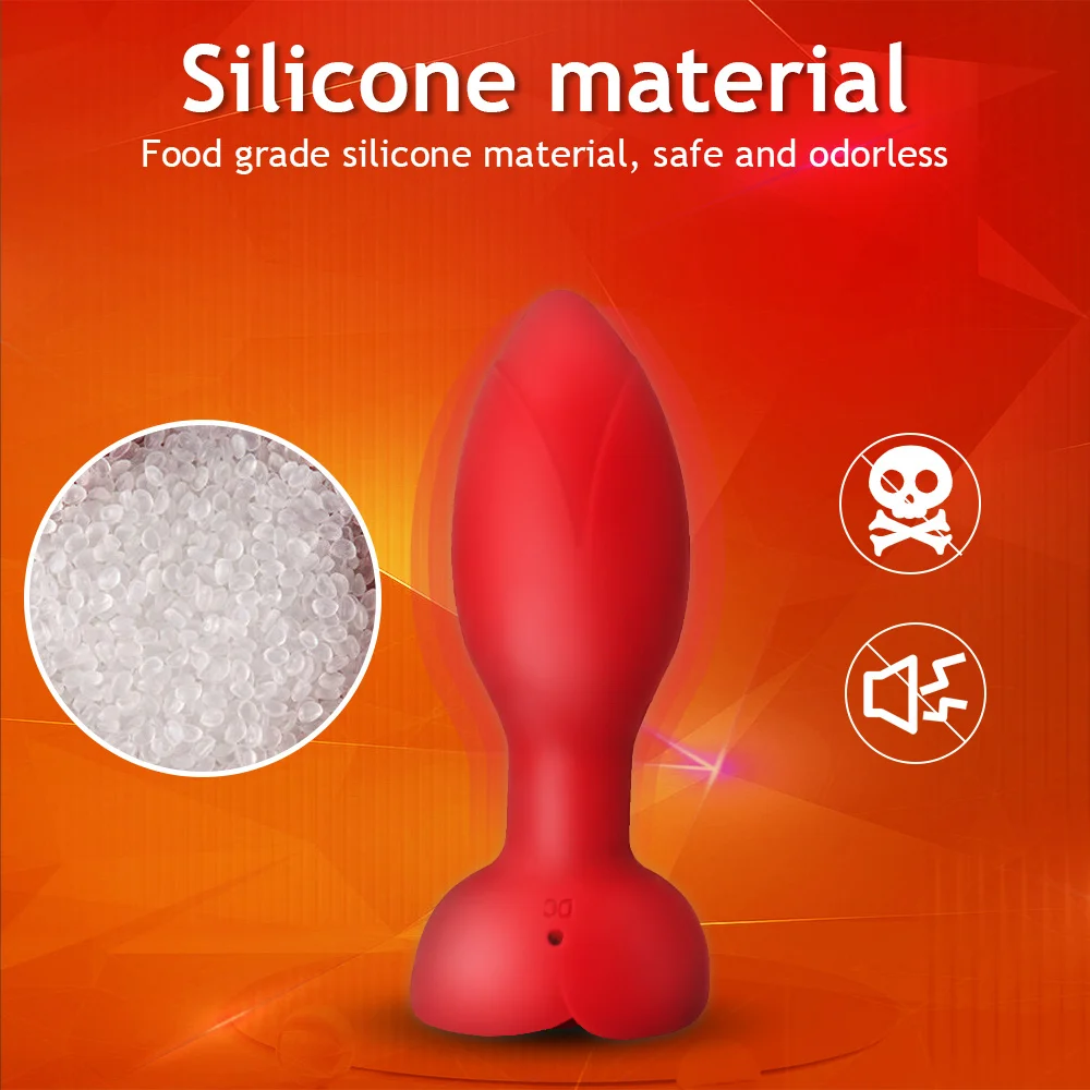 A sleek, black app-controlled rotating anal plug and prostate massager.