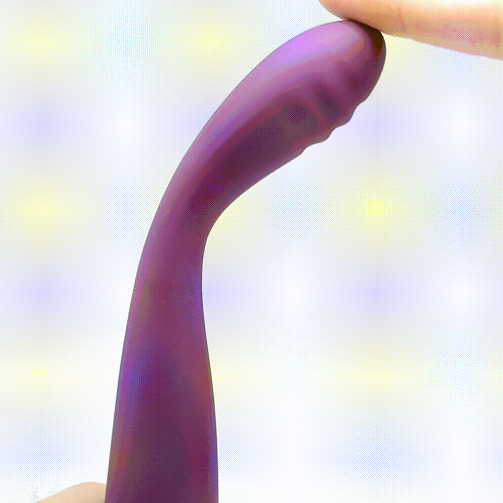 A sleek, ergonomic finger dildo vibrator designed for clitoral and G-spot stimulation.