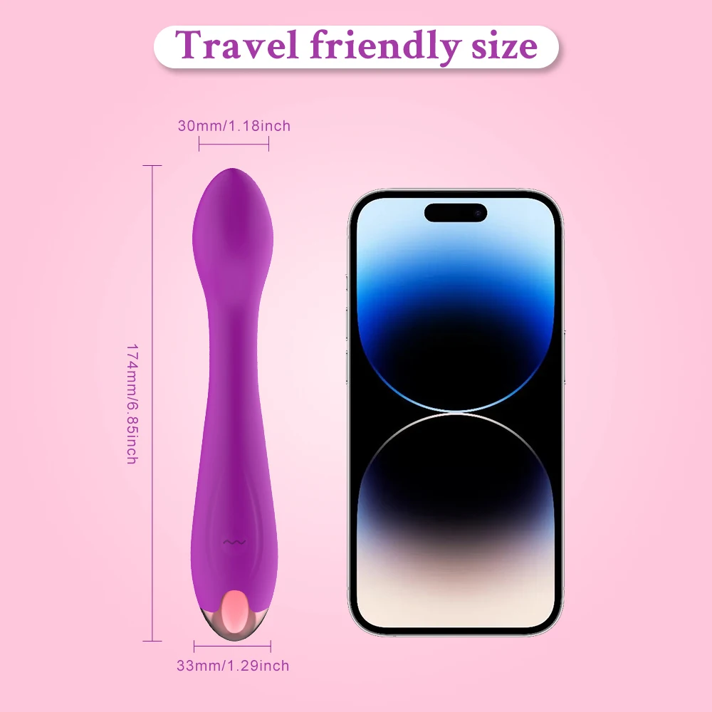 A sleek, ergonomic finger dildo vibrator designed for clitoral and G-spot stimulation.