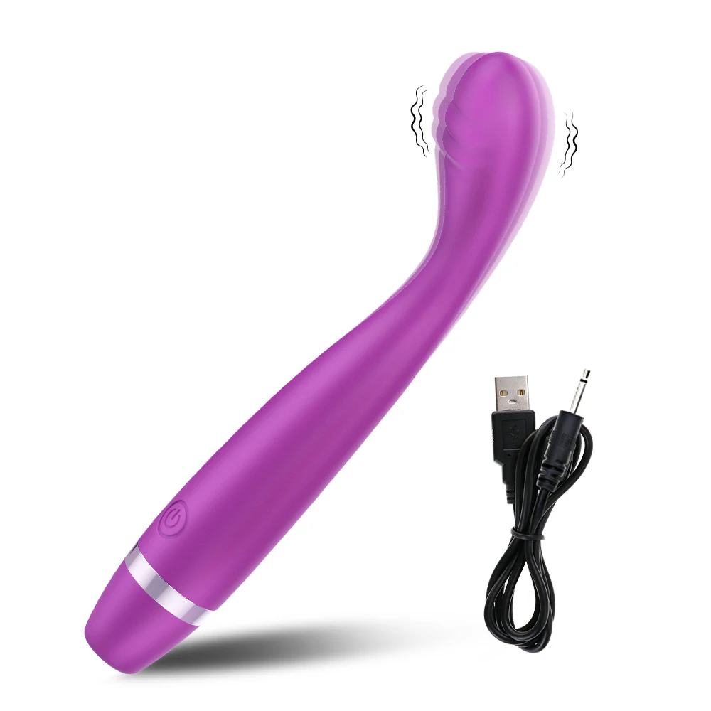 A sleek, ergonomic finger dildo vibrator designed for clitoral and G-spot stimulation.