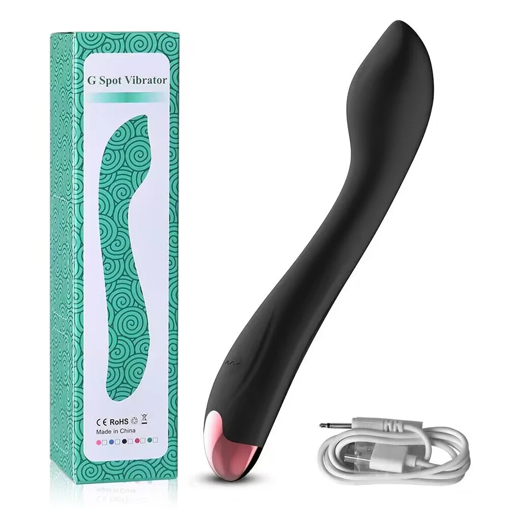 A sleek, ergonomic finger dildo vibrator designed for clitoral and G-spot stimulation.