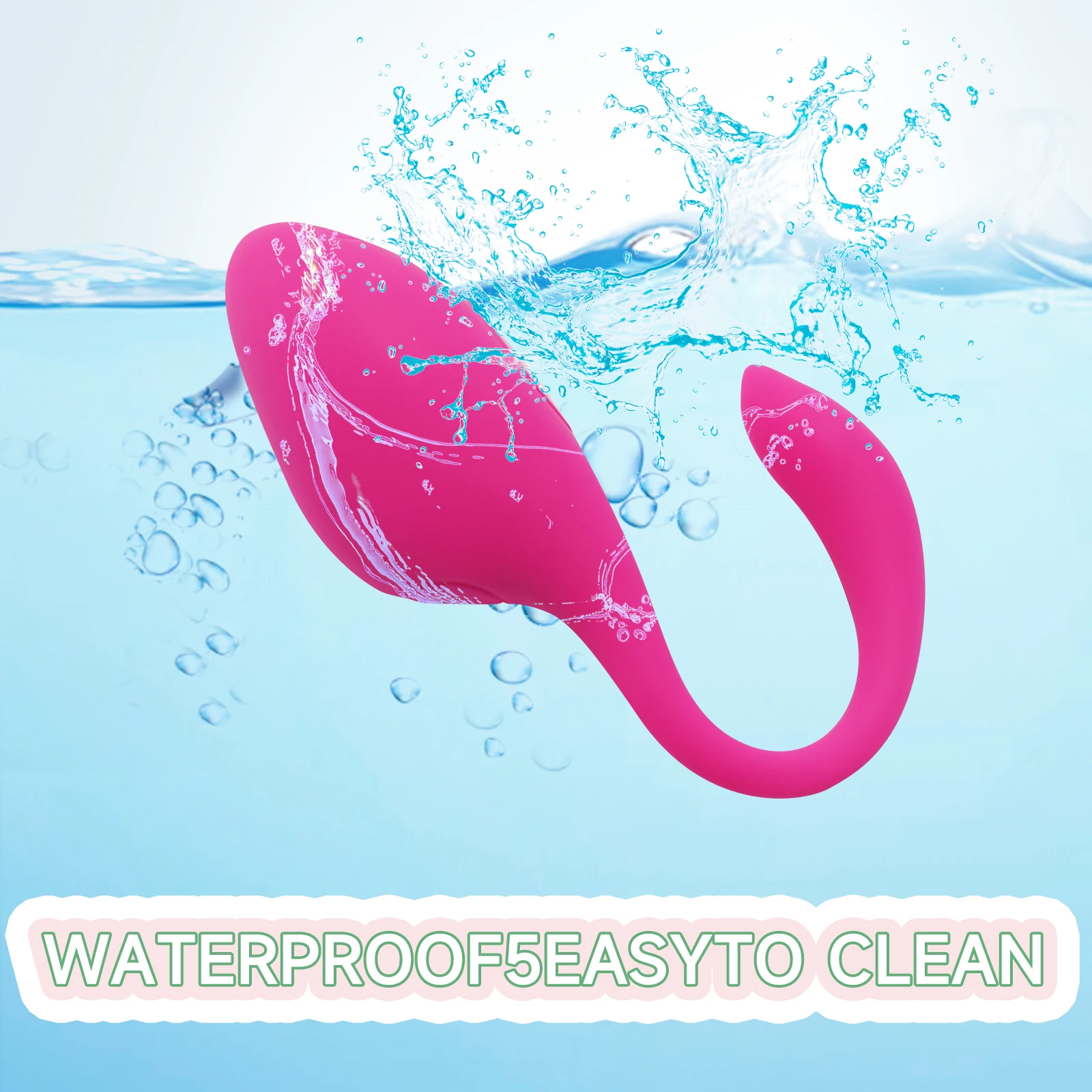 Pink wearable vibrating egg massager with a sleek wireless remote control.