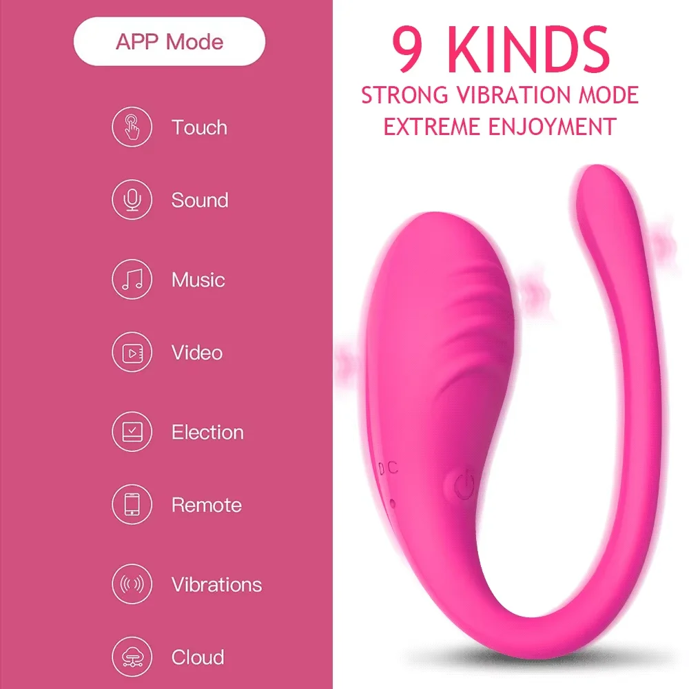 A sleek, purple wearable vibrating egg massager by Xlucia with a contoured design for G-spot and anal stimulation, shown next to a smartphone displaying the control app.