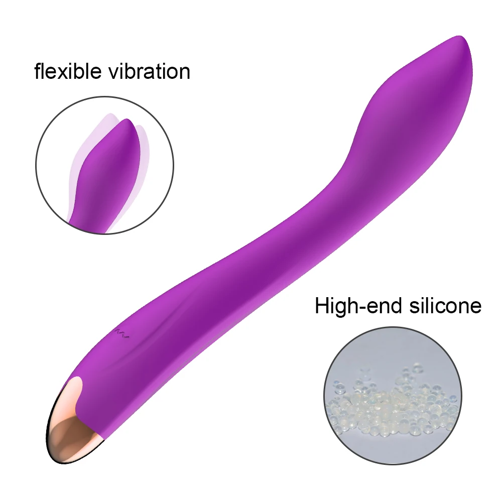 A sleek, ergonomic finger dildo vibrator designed for clitoral and G-spot stimulation.