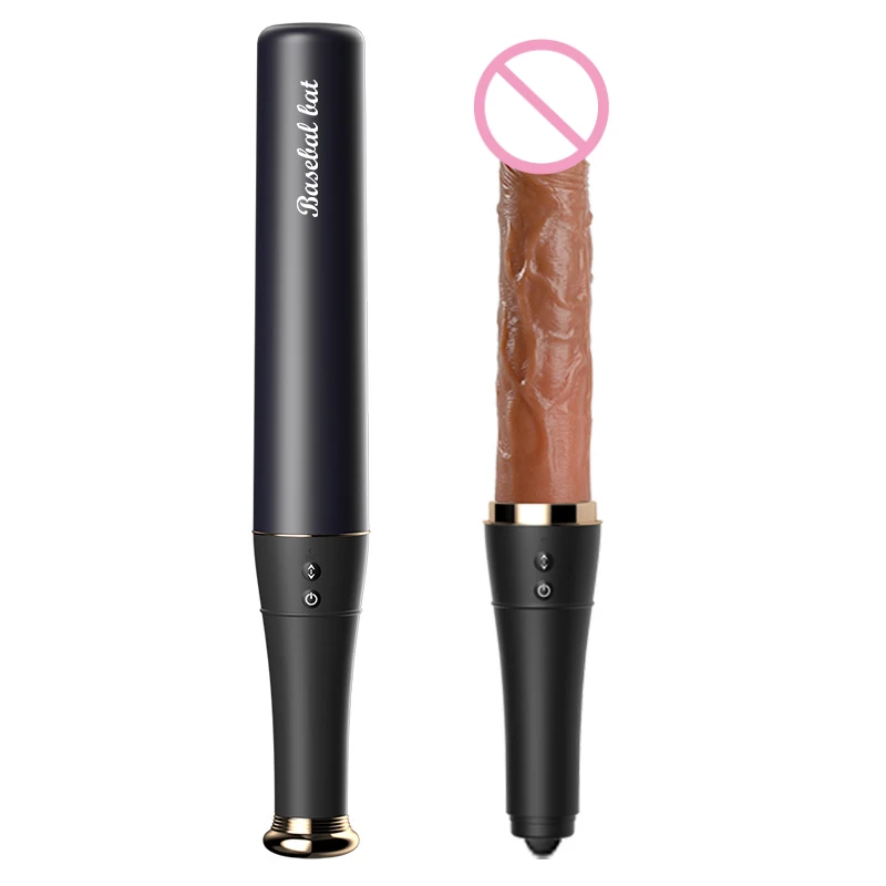 A sleek thrusting AV dildo vibrator with a clitoral licking attachment and textured shaft for G-spot stimulation.
