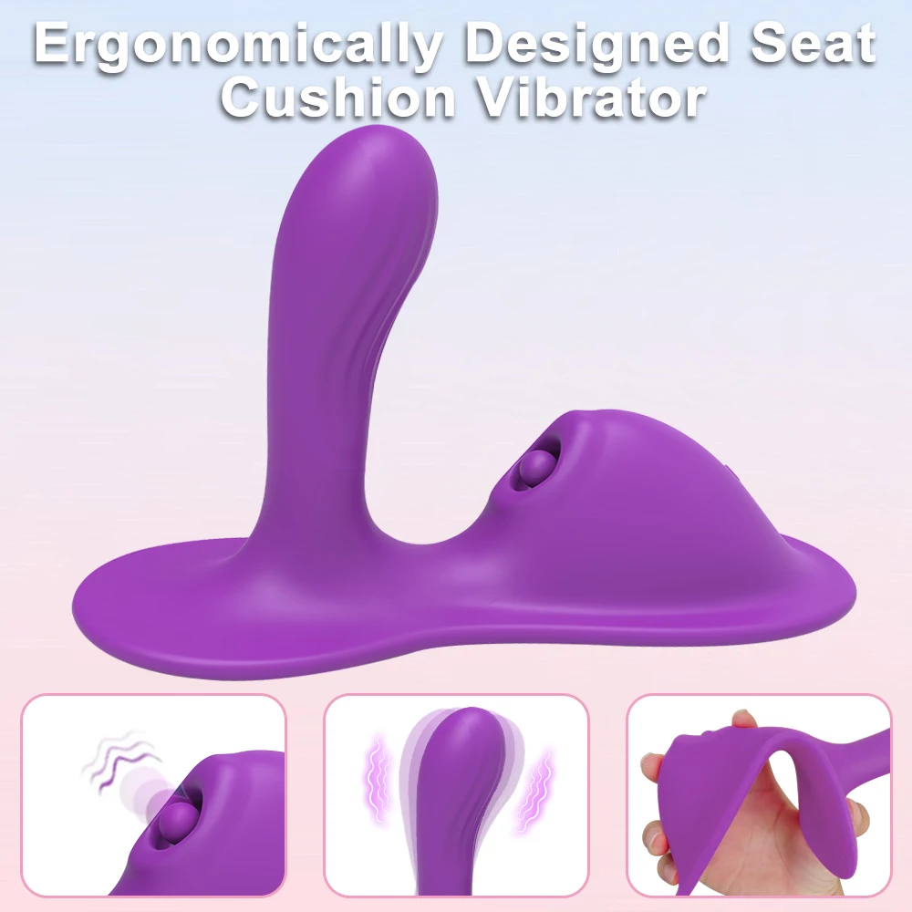 A sleek, black ergonomic sit and ride vibrator with an integrated anal plug and vaginal stimulator, highlighting its modern APP-controlled interface.