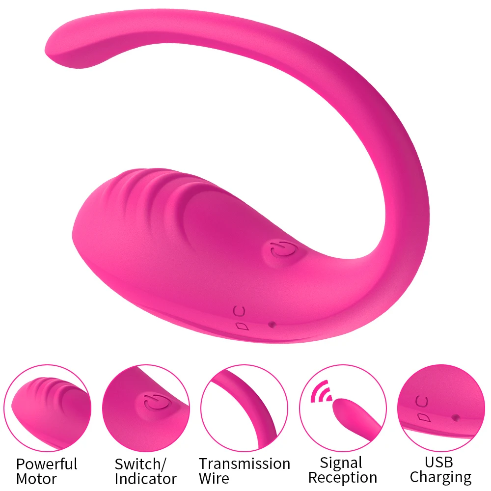 A sleek, purple wearable vibrating egg massager by Xlucia with a contoured design for G-spot and anal stimulation, shown next to a smartphone displaying the control app.