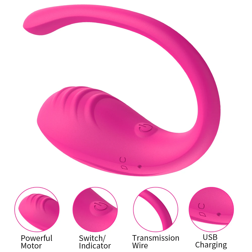 Pink wearable vibrating egg massager with a sleek wireless remote control.