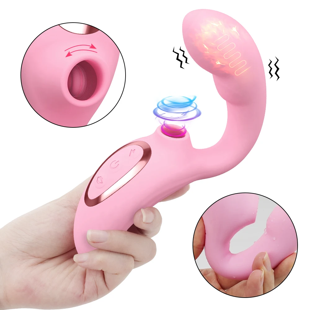 Heating Clitoral Sucking Vibrator: 15 Modes Vacuum Dildo Masturbator By Xlucia - Image 17