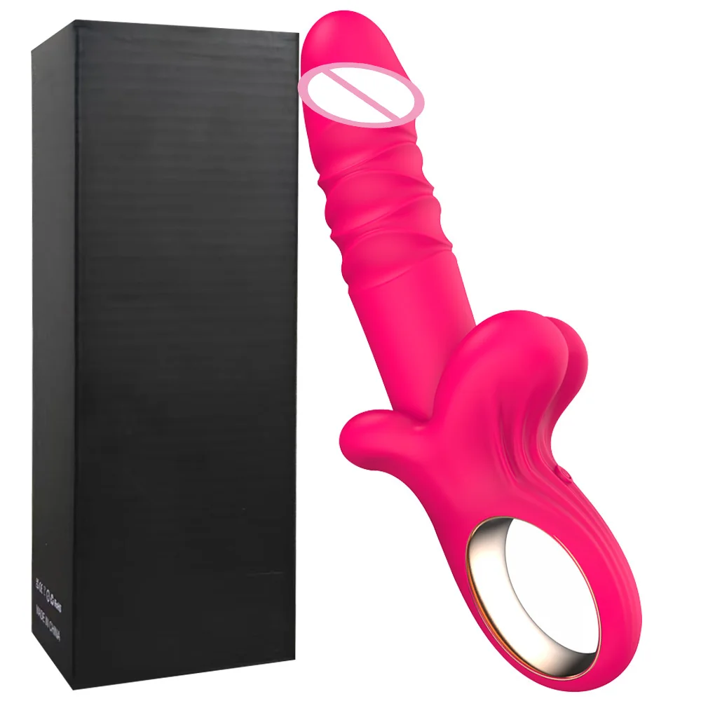 A sleek, mouth-shaped thrusting dildo vibrator designed for G-spot, clitoral, and anal stimulation for couples.
