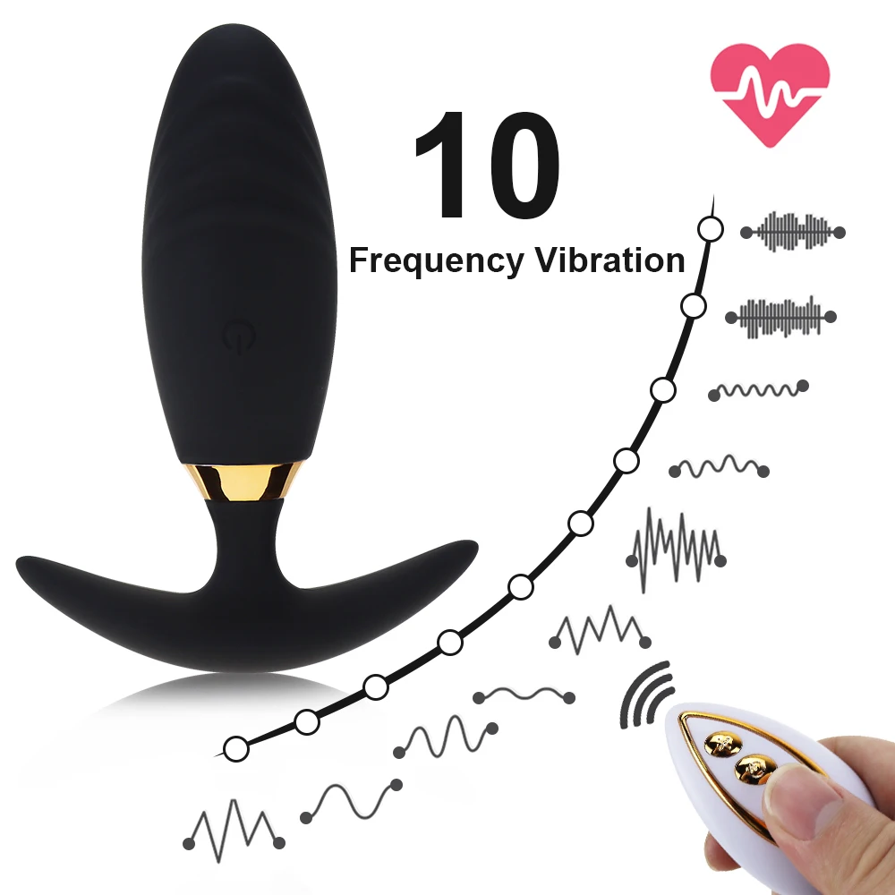 App-controlled black silicone butt plug and prostate massager with sleek ergonomic curves.