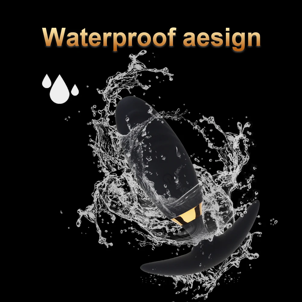 App-controlled black silicone butt plug and prostate massager with sleek ergonomic curves.