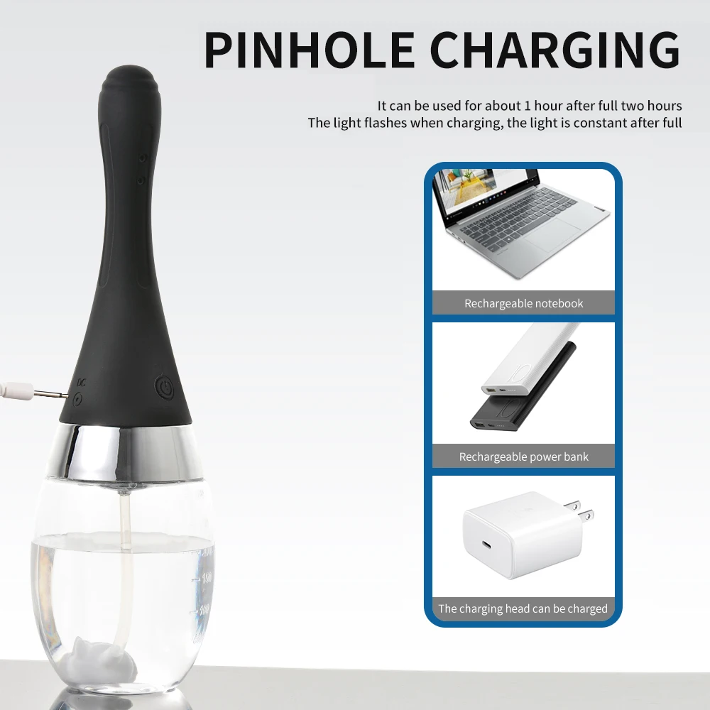 A sleek, ergonomic silicone fully automatic enema cleaning container and douche bulb for personal hygiene.