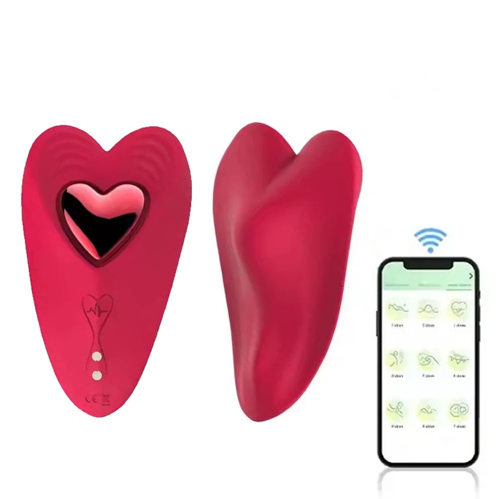 A sleek, magnetic wearable adult device designed for G-spot and clitoral stimulation with APP remote control capabilities.