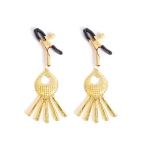 High-end butterfly style breast clamps with elegant tassels for women.
