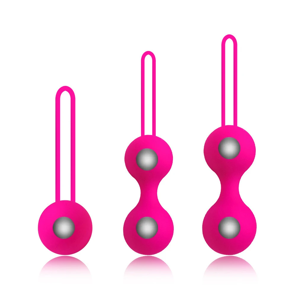 Silicone Kegel Vagina Balls for muscle tightening and vaginal exercise.