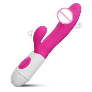 Realistic dildo rabbit vibrator with clitoral stimulator for women's sexual wellness.