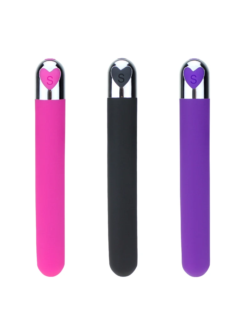 A sleek 10-speed bullet vibrator and AV stick massager set for targeted female stimulation.