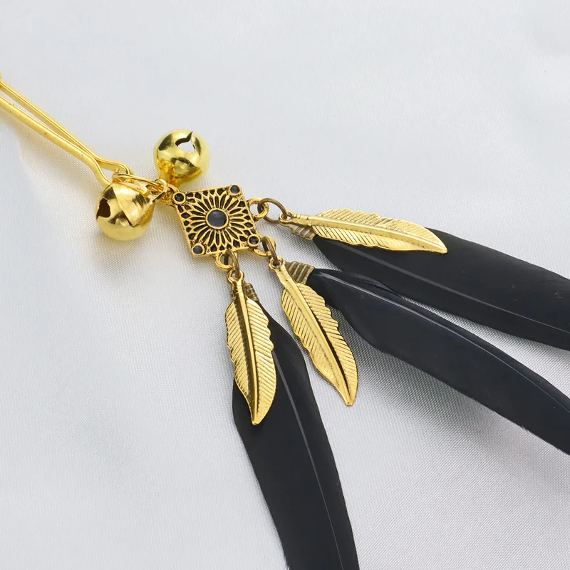 Elegant Feather Metal Bells Nipple Clamps With Flirting Teasing Kit By Xlucia - Image 13