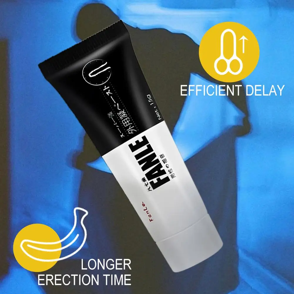 A professional tube of Xlucia strong male massage gel and topical erection cream for men.