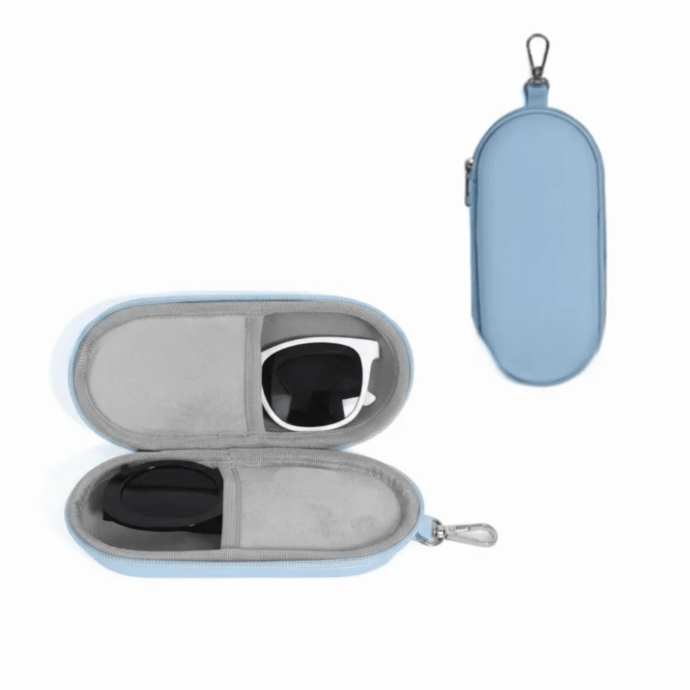 Durable Hard Shell Double Glasses Case Portable Simple Dual Sunglasses Cases Double Eyeglass Storage Box for Women Men - Image 20