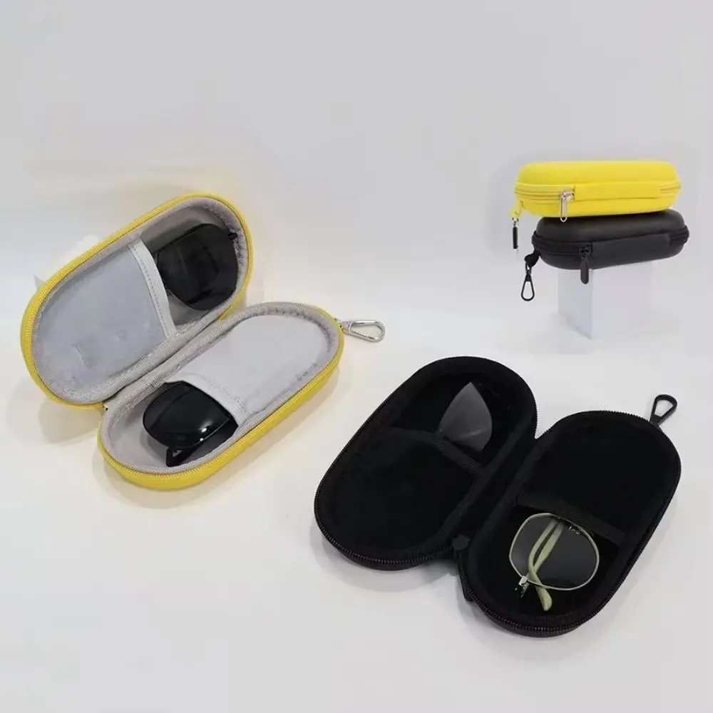 Durable Hard Shell Double Glasses Case Portable Simple Dual Sunglasses Cases Double Eyeglass Storage Box for Women Men - Image 4