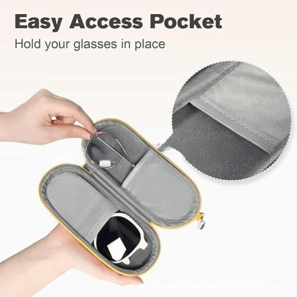 Durable Hard Shell Double Glasses Case Portable Simple Dual Sunglasses Cases Double Eyeglass Storage Box for Women Men - Image 11