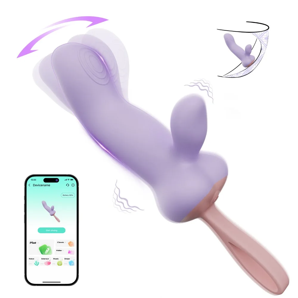 An ergonomic black vibrating butt plug with a flared base and sleek finish for app-controlled stimulation.