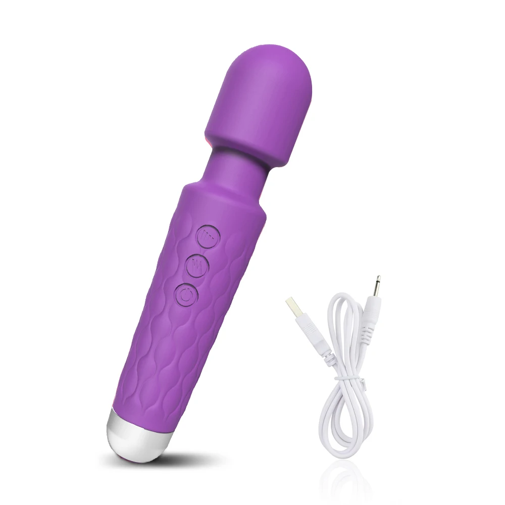 Powerful vibrating AV magic wand clitoris stimulator and G-spot massager adult female sex erotic product By Xlucia