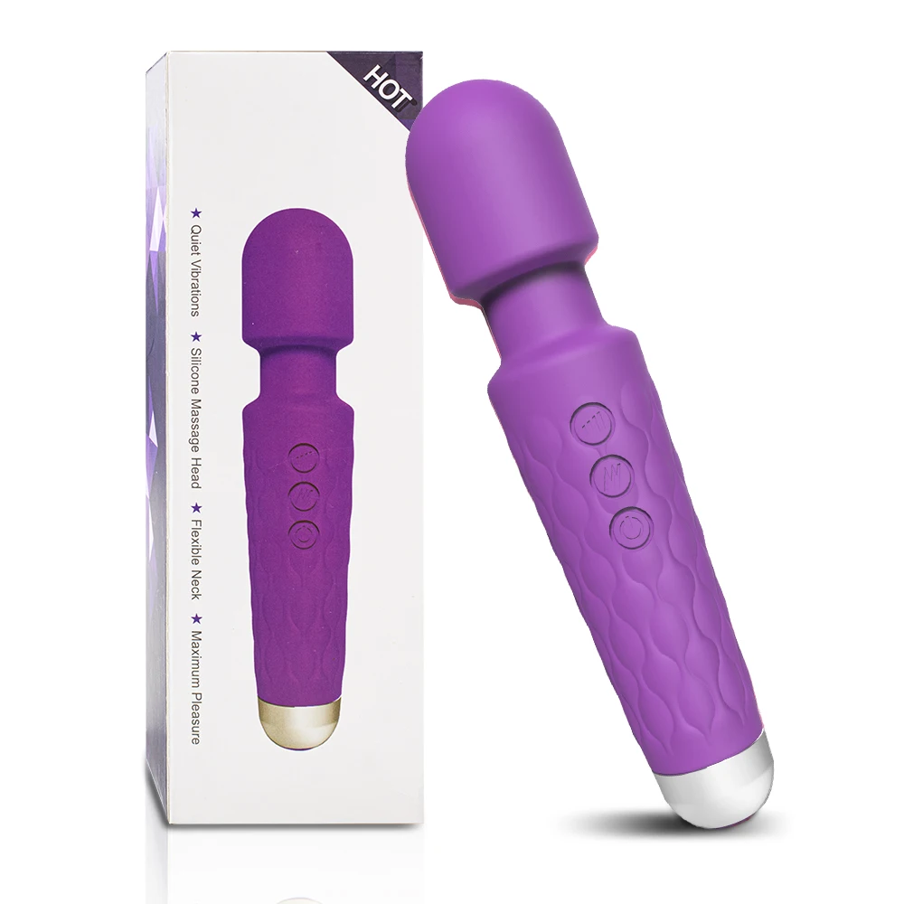 Powerful vibrating AV magic wand clitoris stimulator and G-spot massager adult female sex erotic product By Xlucia