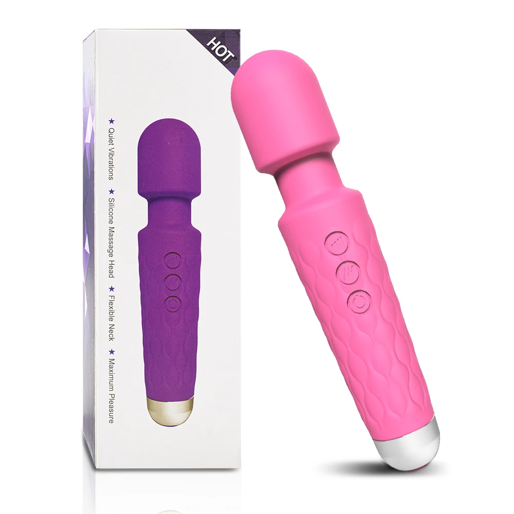 Powerful vibrating AV magic wand clitoris stimulator and G-spot massager adult female sex erotic product By Xlucia
