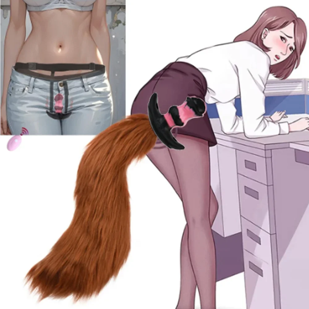 Premium Wearable Remote Fox Tail Vibrator with 10 Powerful Modes By Xlucia