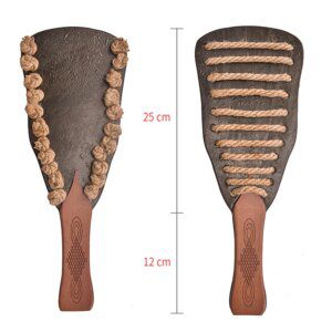 Premium Genuine Leather Bdsm Spanking Paddle Hemp Rope Whip By Xlucia