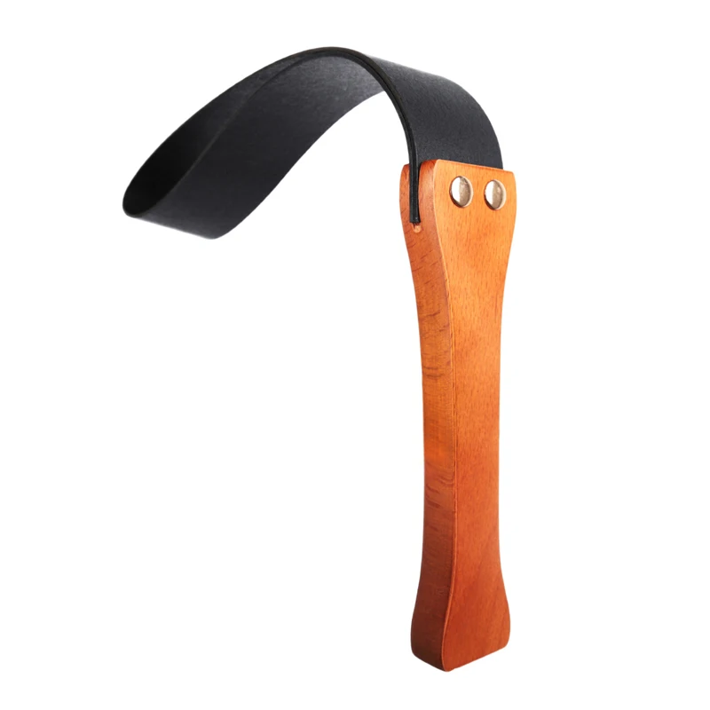 Premium Black Leather Flogger and Wooden Handle Spanking Paddle By Xlucia