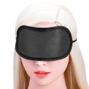Premium Black Satin Sex Eye Mask For Adult Flirt Games By Xlucia