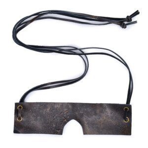 Premium Brown Vintage Genuine Leather Eye Mask For Couples Only By Xlucia