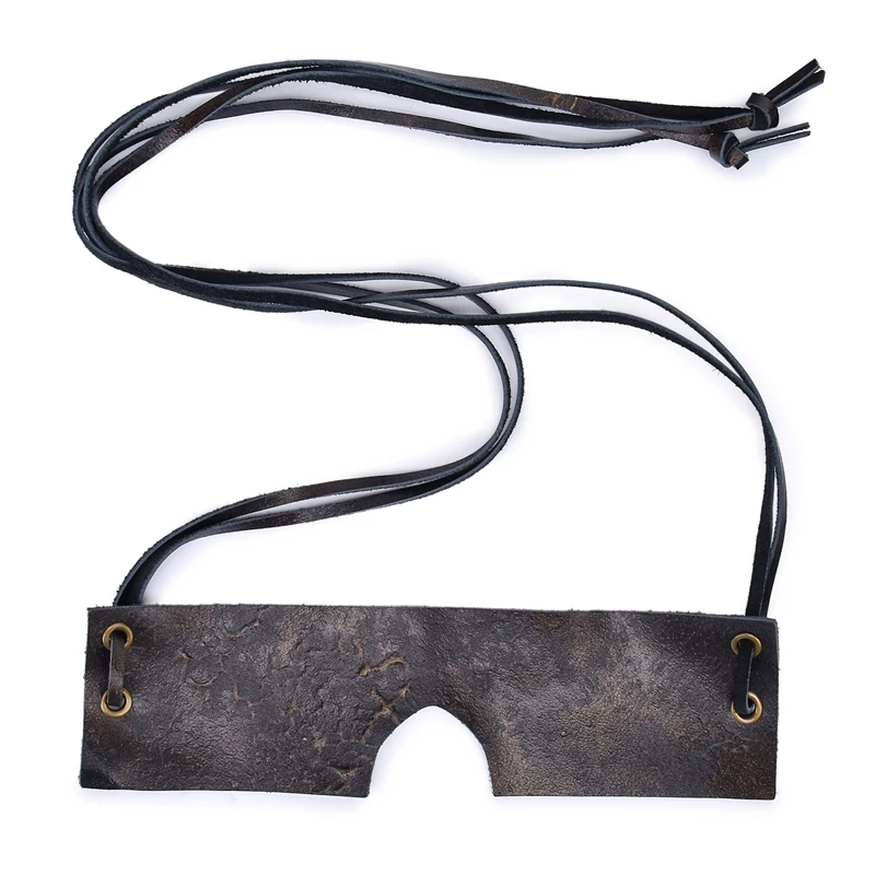 Premium Brown Vintage Genuine Leather Eye Mask For Couples Only By Xlucia