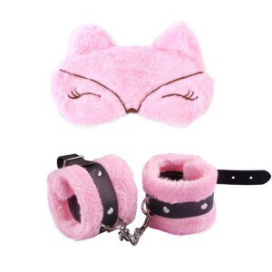 Premium Plush SM Handcuffs and Blindfold Set for Adults By Xlucia Now