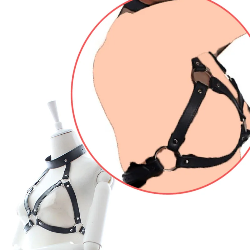 Open Cup Studded Erotic Harness By Xlucia For Bold Cage Bondage Fashion