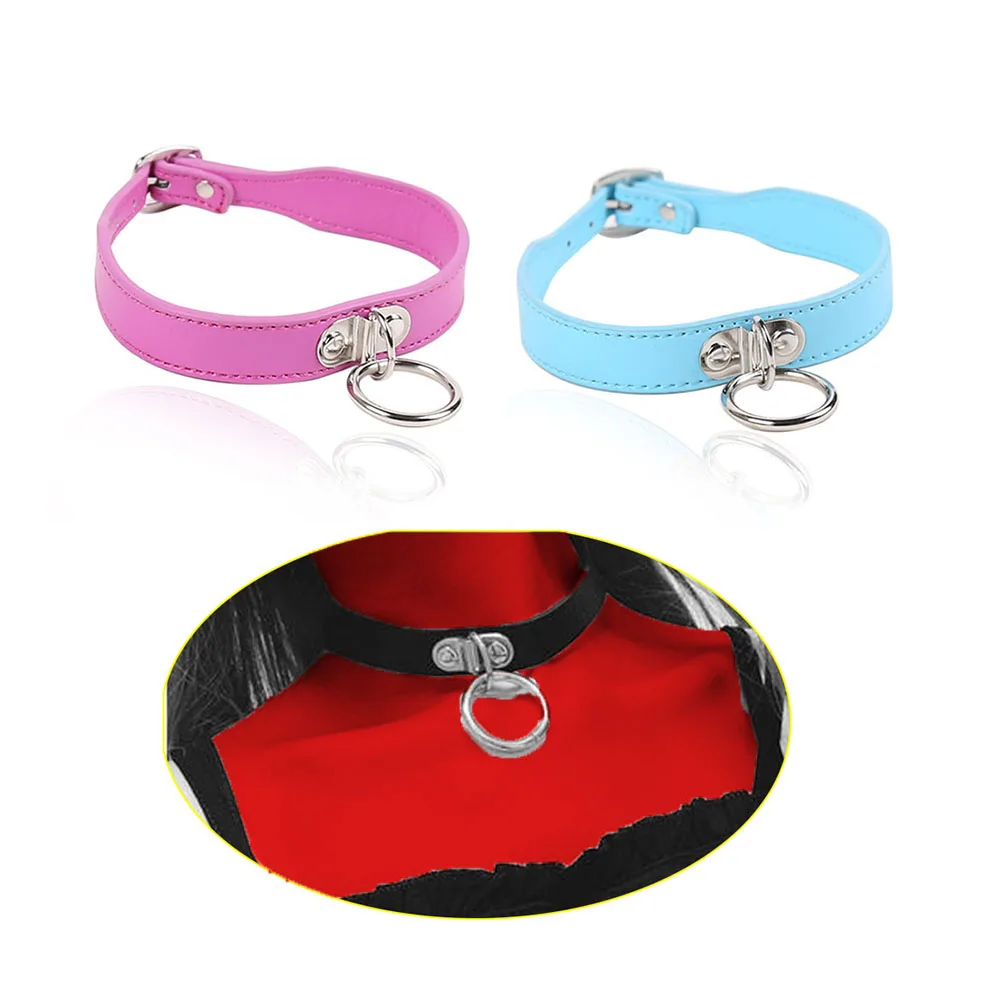 Premium BDSM Leather Collar Restraint Slave Harness Bondage By Xlucia