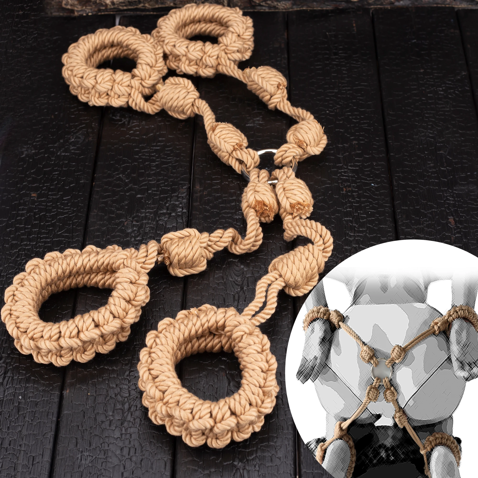 Soft Cotton BDSM Bondage Rope For Slave Play By Xlucia Now