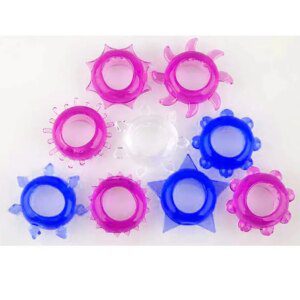 30pcs Delay Penis Rings Set By Xlucia Enhance Orgasm Pleasure