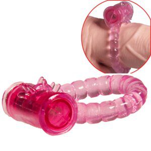 Fine Cock Ring Vibrator Delay Ejaculation Lock By xlucia Bead Loop Toy