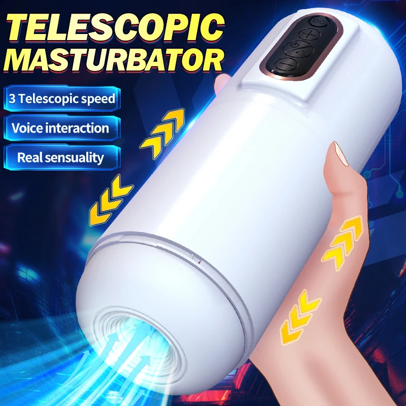 Automatic Telescopic Thrusting Pocket Masturbator Cup for Men By Xlucia