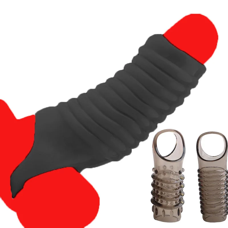 Premium Reusable Penis Extender Sleeve And Dual Ball Loop Ring By Xlucia