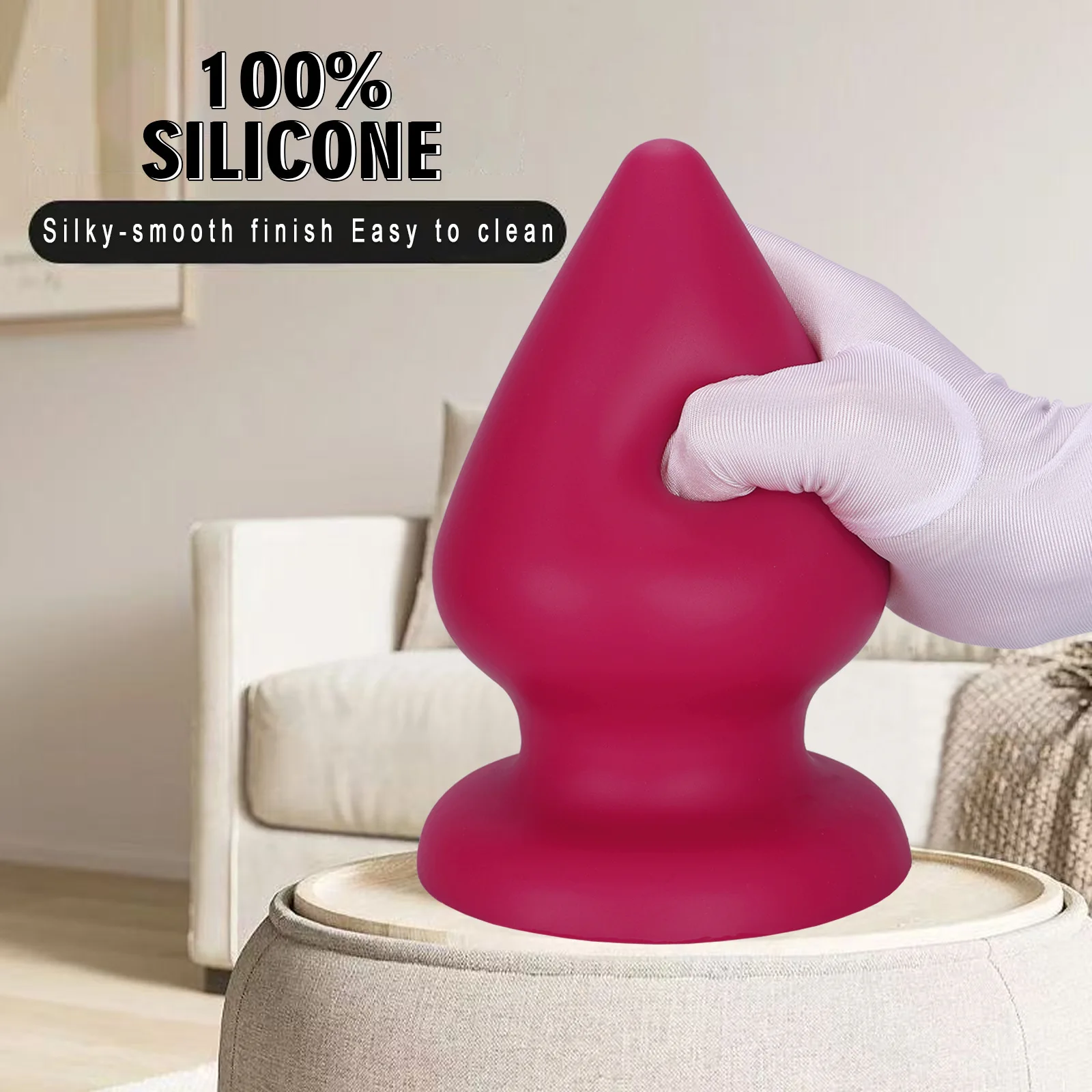Huge Anal Plug 6 sizes Comfortable Silicone Dildo Suction Cup By Xlucia - Image 3