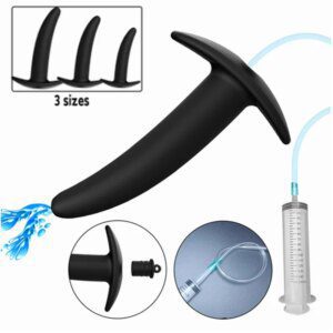 Hollow Big Anal Plug Dildo Silicone Butt Toy Stopper Dilator By Xlucia