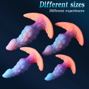 Colorful Wearable Anal Plug Luminous Dildo Prostate Massage Toy By Xlucia